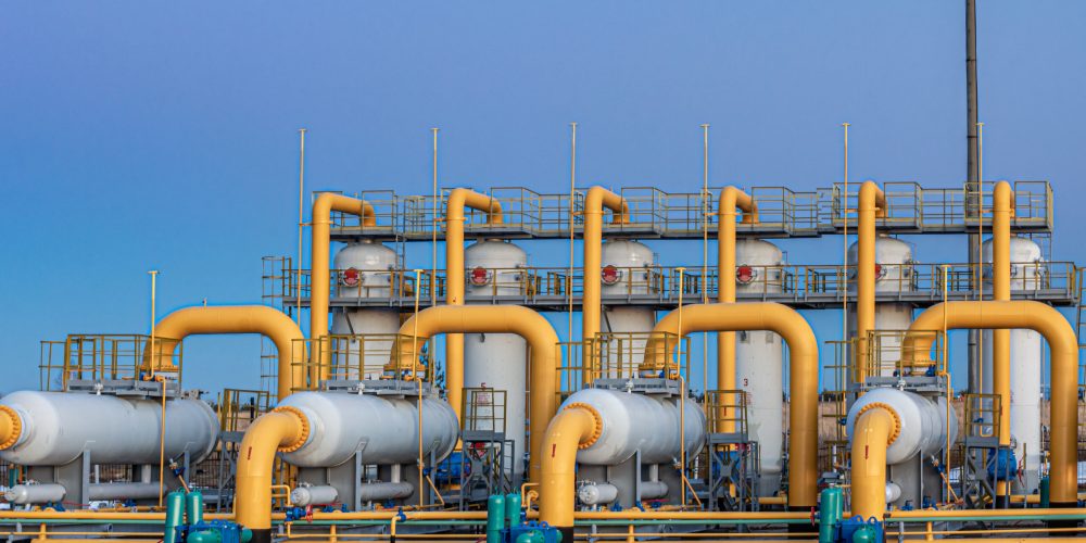 gas purification platform compressor station, dust collector and filter separator